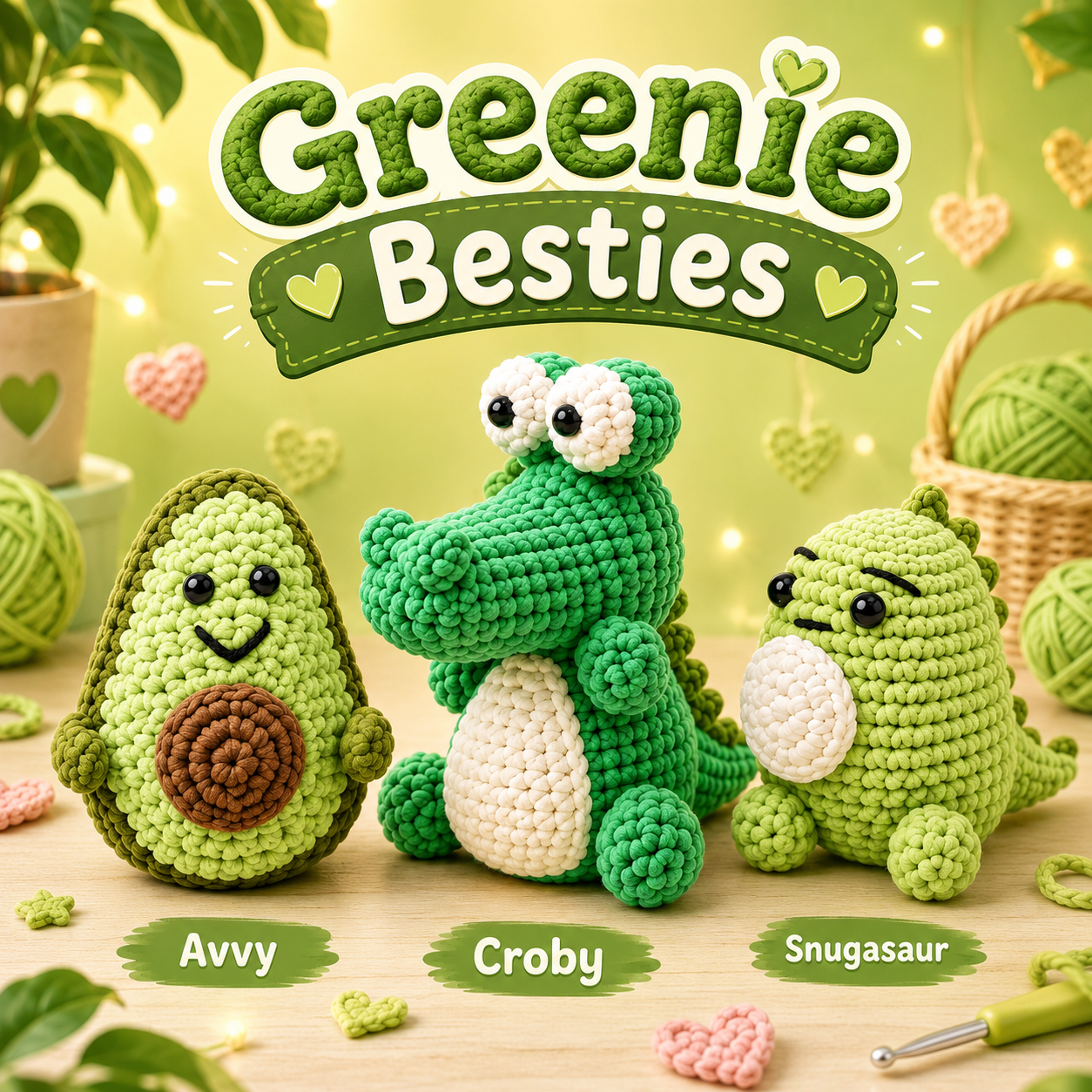 Greenie Besties — 3 virkkit